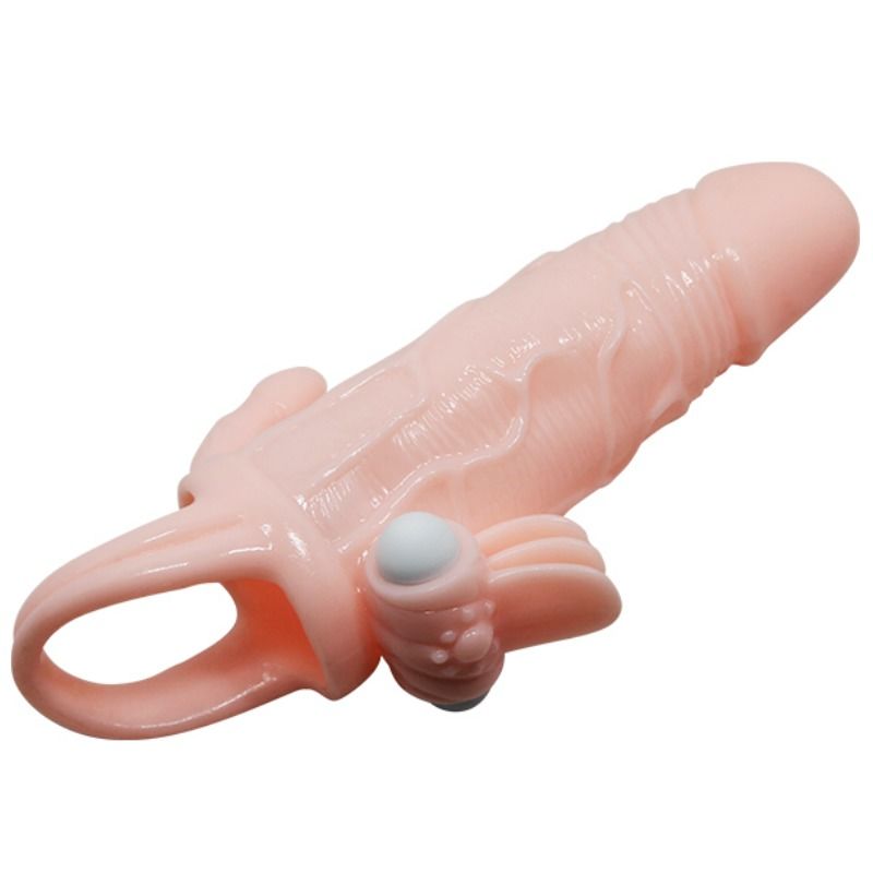 BAILE BRAVE MAN PENIS COVER WITH CLIT AND ANAL STIMULATION FLESH 165 CM