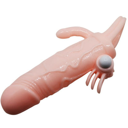 BAILE BRAVE MAN PENIS COVER WITH CLIT AND ANAL STIMULATION FLESH 165 CM