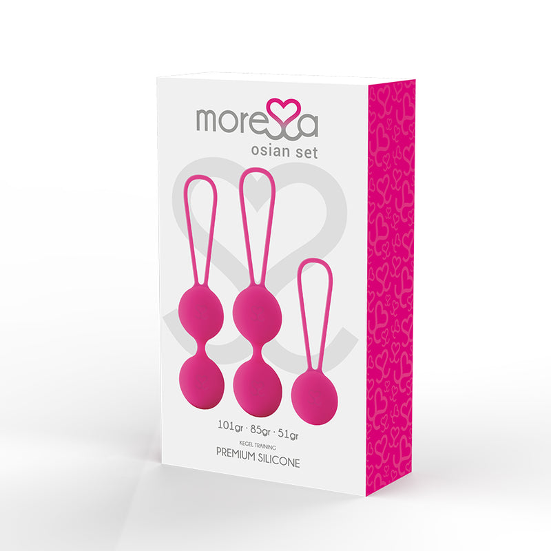 MORESSA OSIAN SET PREMIUM SILICONE PINK Osian One 51 g Osian Two 101 g Osian Three 85 g