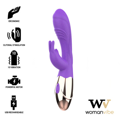 WOMANVIBE VIORA SILICONE RECHARGEABLE VIBRATOR