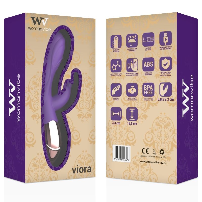 WOMANVIBE VIORA SILICONE RECHARGEABLE VIBRATOR