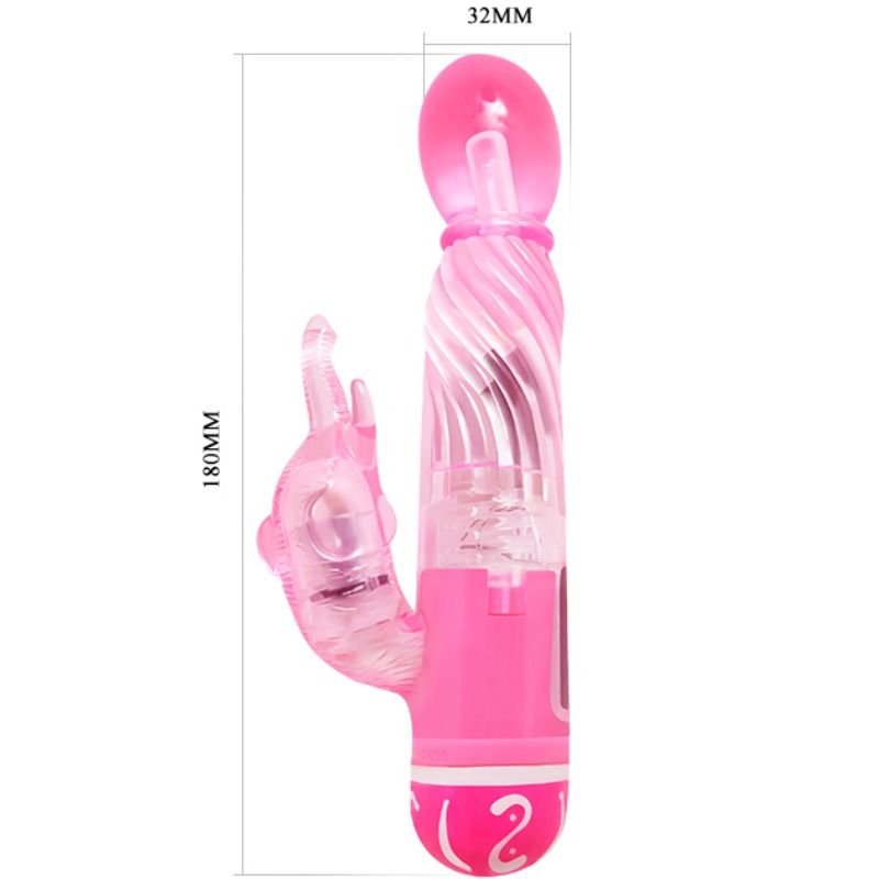 BAILE MULTISPEED VIBRATOR WITH PINK STIMULATOR