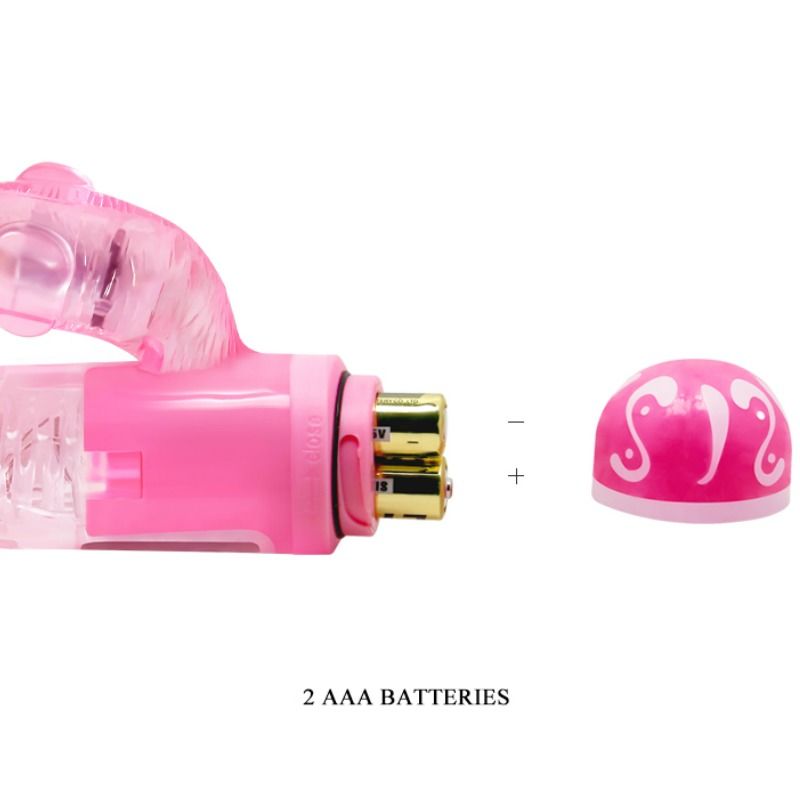 BAILE MULTISPEED VIBRATOR WITH PINK STIMULATOR