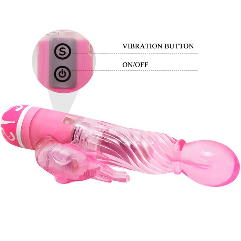 BAILE MULTISPEED VIBRATOR WITH PINK STIMULATOR