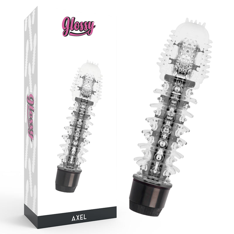 GLOSSY AXEL BLACK VIBRATOR