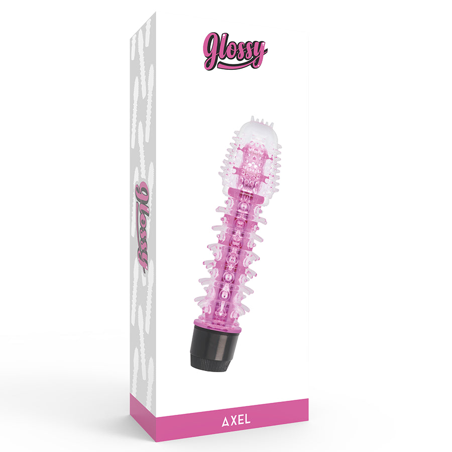 GLOSSY AXEL VIBRATOR PINK