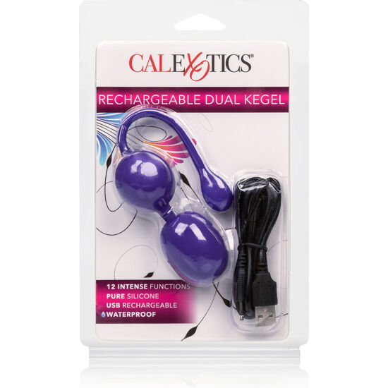 CALEXOTICS RECHARGEABLE DUAL KEGEL PURPLE