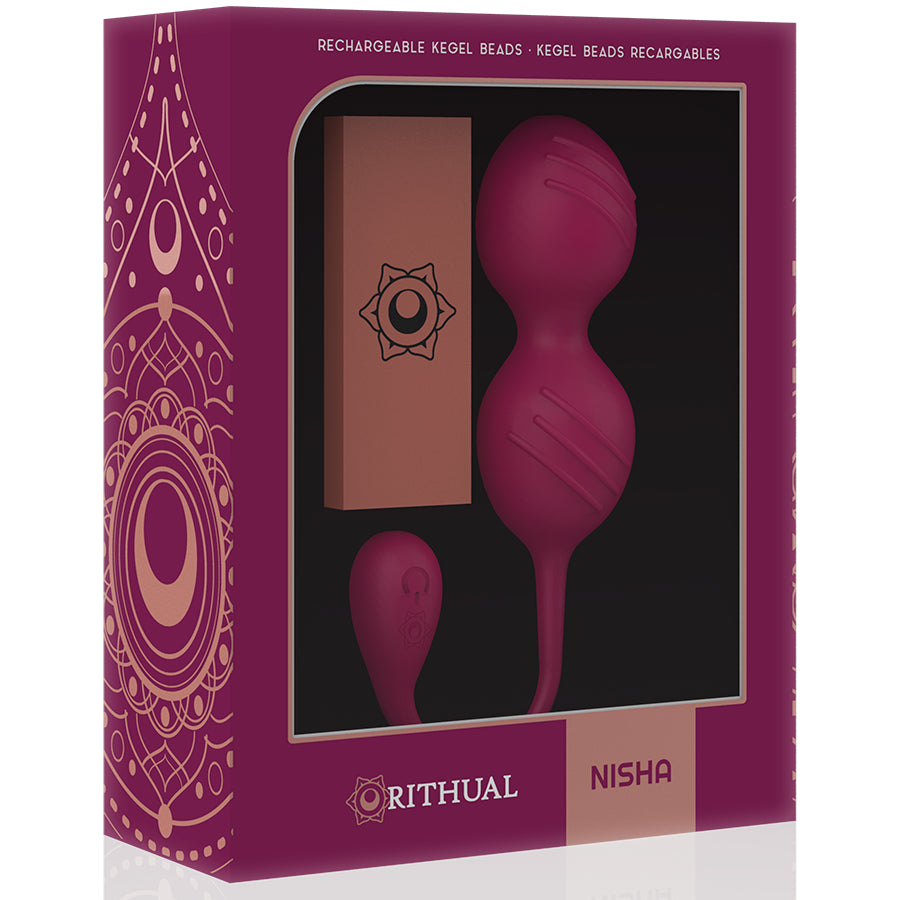 RITHUAL NISHA RECHARGEABLE VIBRATING KEGEL BALLS ORCHID