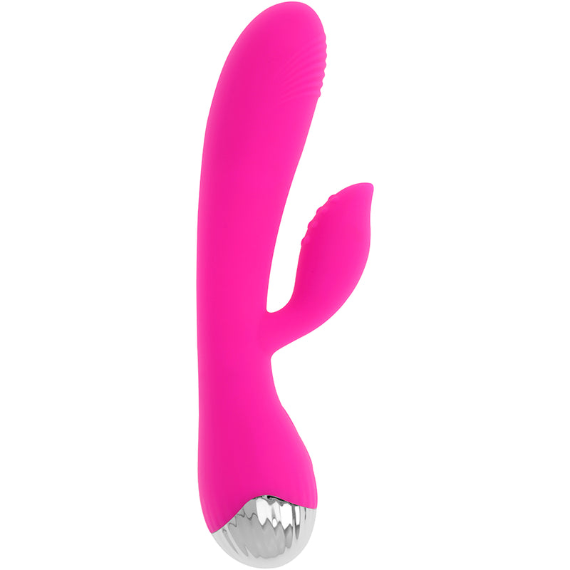 OHMAMA RECHARGEABLE VIBRATOR WITH RABBIT 10 VIBRATION MODES 19 CM