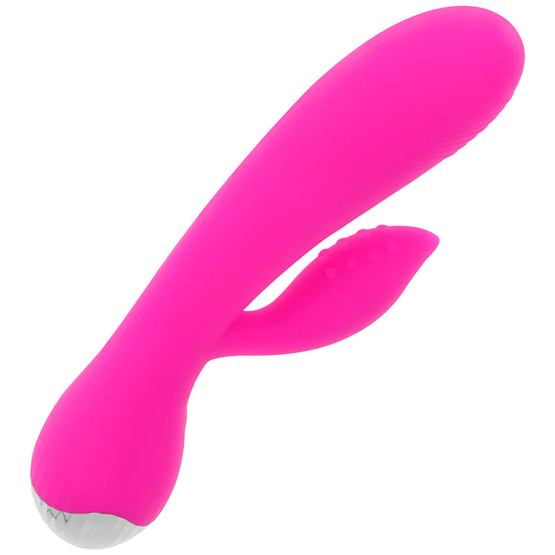 OHMAMA RECHARGEABLE VIBRATOR WITH RABBIT 10 VIBRATION MODES 19 CM