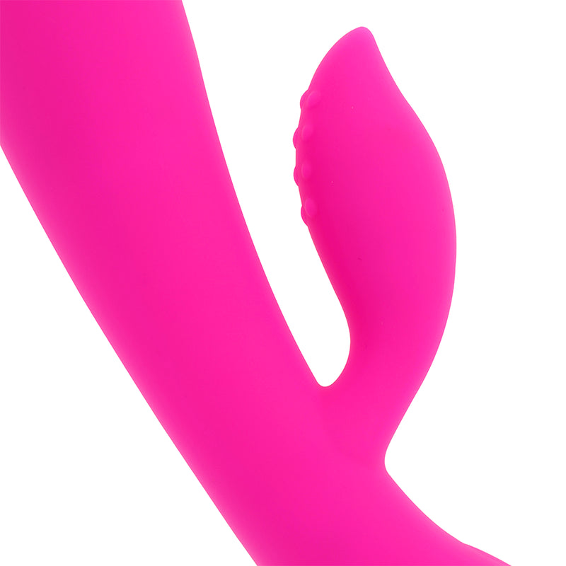 OHMAMA RECHARGEABLE VIBRATOR WITH RABBIT 10 VIBRATION MODES 19 CM