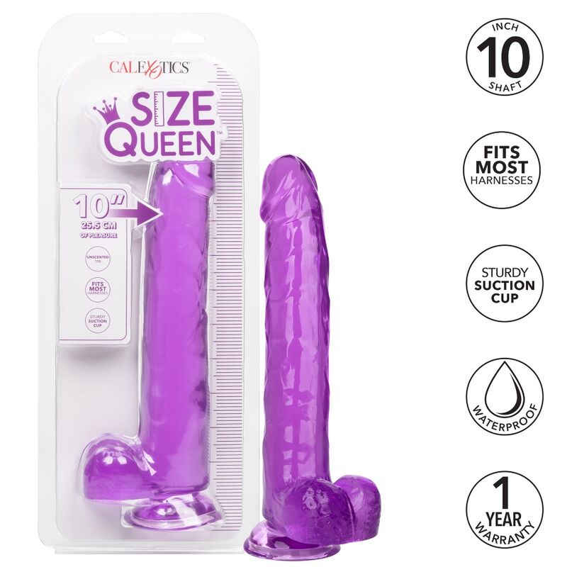 CALEXOTICS SIZE QUEEN DILDO PURPLE 255 CM