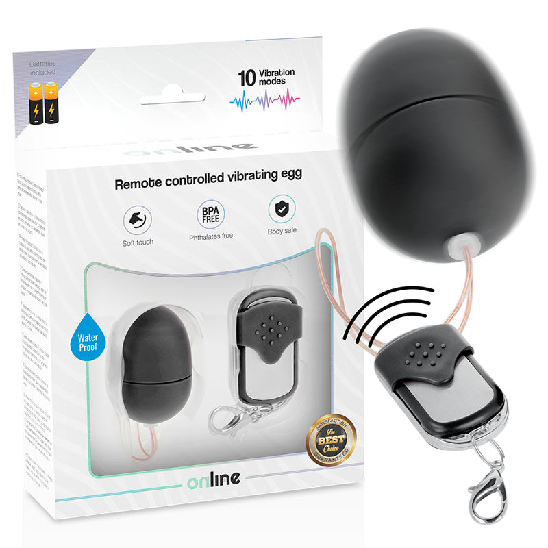 ONLINE REMOTE CONTROL VIBRATING EGG S BLACK