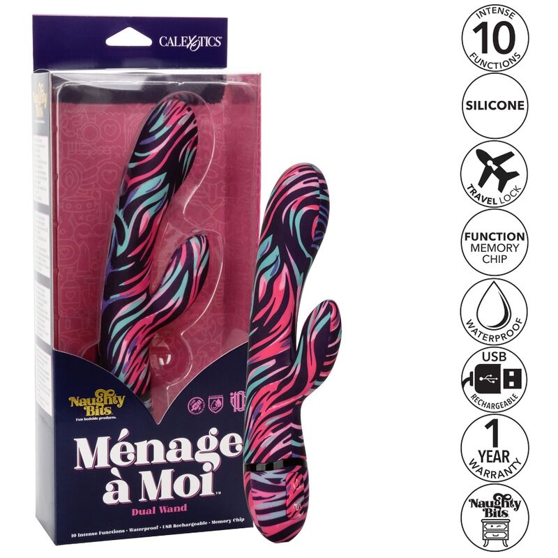 CALEXOTICS MENAGE A MOI DUAL WAND VIBRATOR