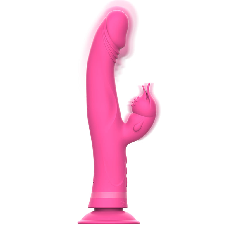 INTENSE JULIO RABBIT VIBRATOR PINK SILICONE