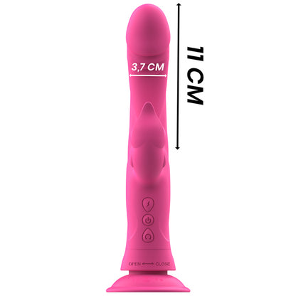 INTENSE JULIO RABBIT VIBRATOR PINK SILICONE