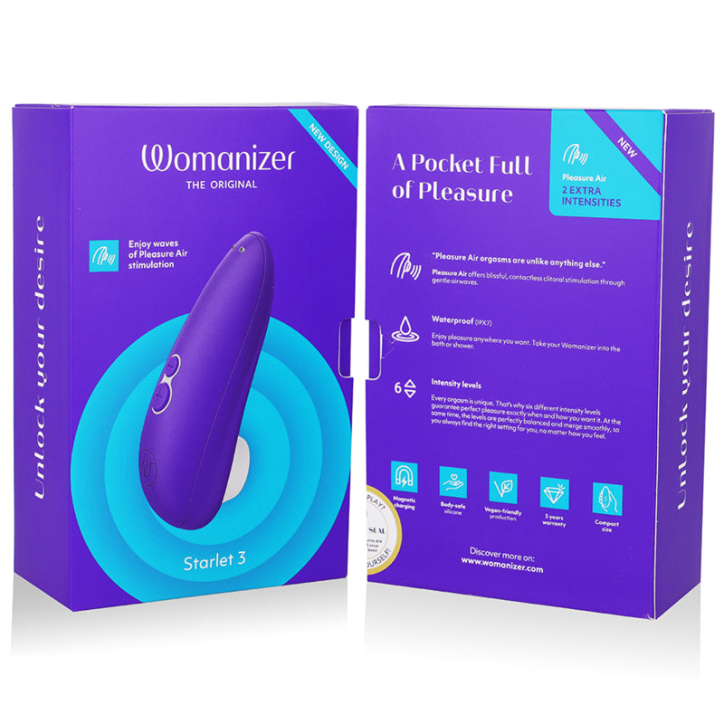 WOMANIZER STARLET 3 CLITORAL STIMULATOR INDIGO