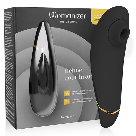 WOMANIZER PREMIUM 2 CLITORAL STIMULATOR BLACK