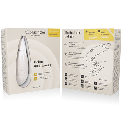 WOMANIZER PREMIUM 2 CLITORAL STIMULATOR WARM GRAY