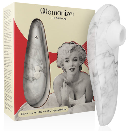 WOMANIZER MARILYN MONROE CLASSIC 2 CLITORAL STIMULATOR WHITE MARBLE