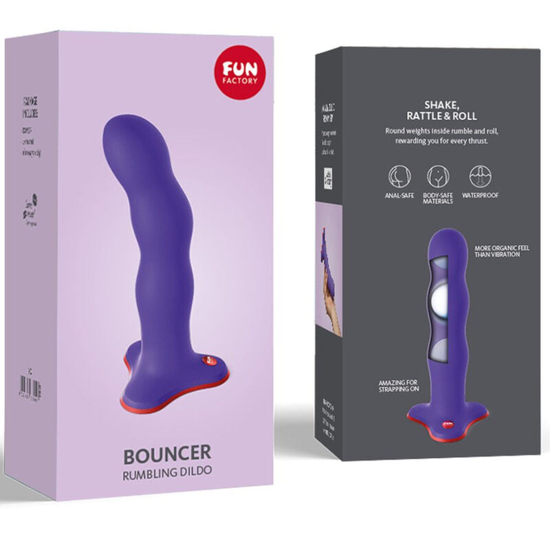 FUN FACTORY BOUNCER DILDO FLASHY PURPLE