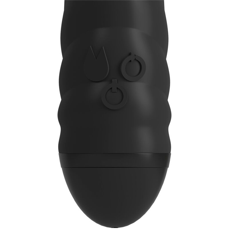 ADRIEN LASTIC TWISTER VIBRATOR AND ROTATOR MASSAGER RABBIT BLACK