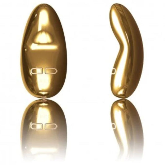 LELO YVA MASTURBATOR WITH GOLD VIBRATION