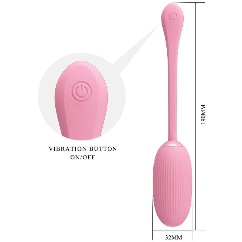 PRETTY LOVE DOREEN PINK RECHARGEABLE VIBRATING EGG