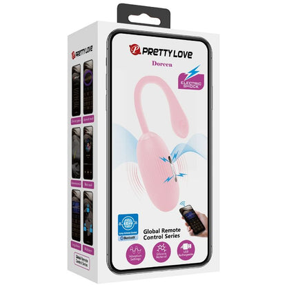 PRETTY LOVE DOREEN PINK RECHARGEABLE VIBRATING EGG