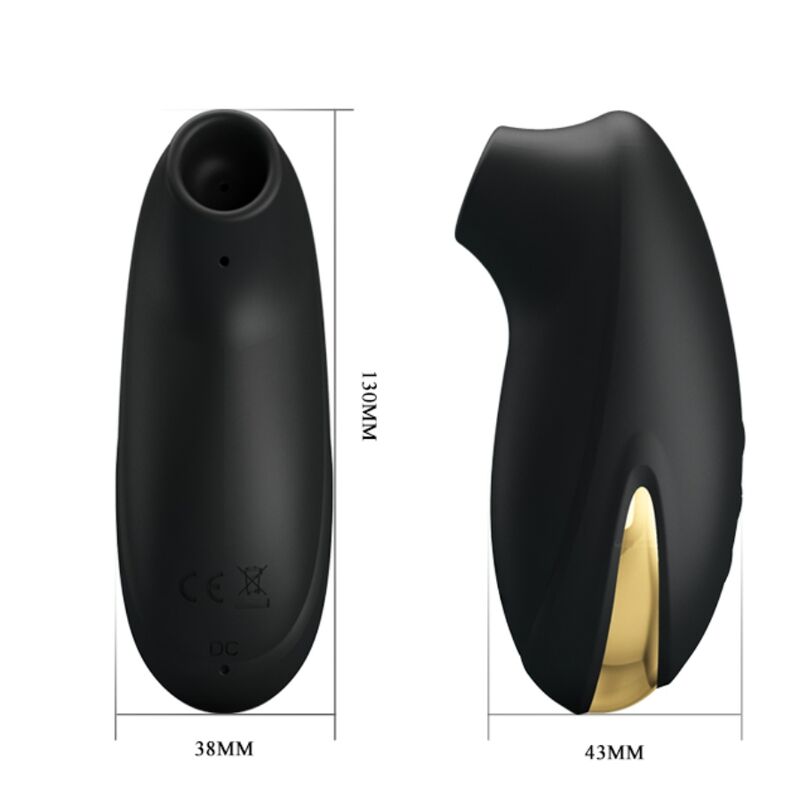 PRETTY LOVE BLACK RECHARGEABLE LUXURY SUCTION MASSAGER