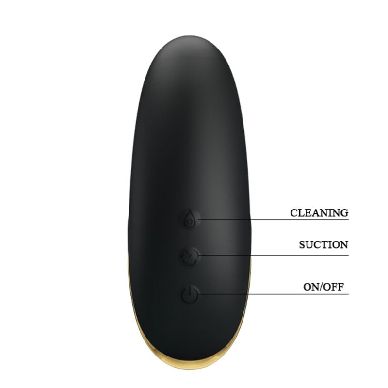 PRETTY LOVE BLACK RECHARGEABLE LUXURY SUCTION MASSAGER