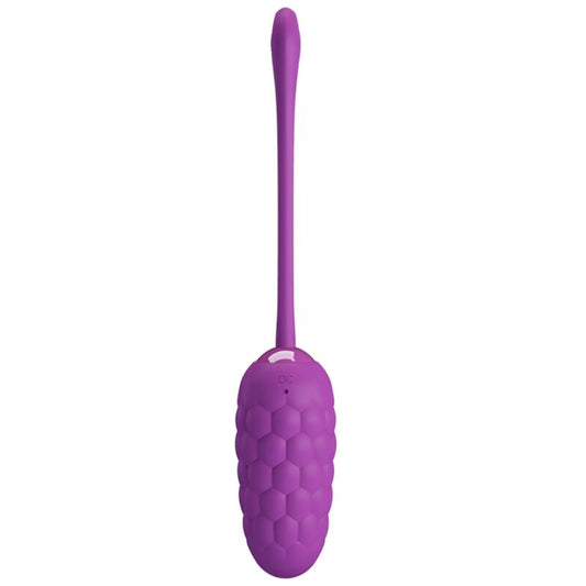 PRETTY LOVE VIBRATING EGG WITH PURPLE RECHARGEABLE MARINE TEXTURE