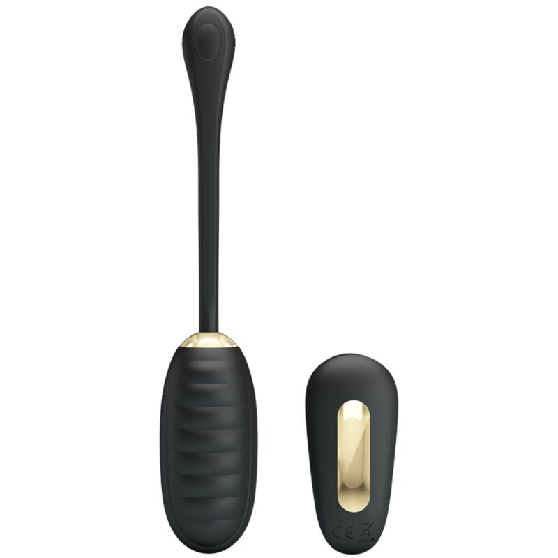 PRETTY LOVE DOREEN LUXURY RECHARGEABLE VIBRATING EGG BLACK REMOTE CONTROL