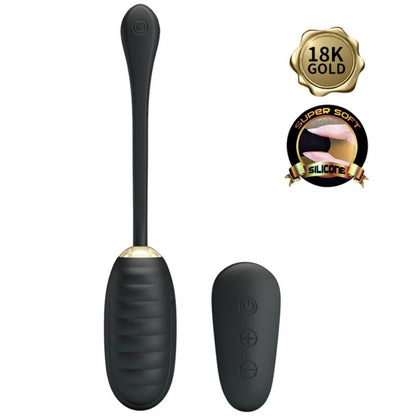 PRETTY LOVE DOREEN LUXURY RECHARGEABLE VIBRATING EGG BLACK REMOTE CONTROL