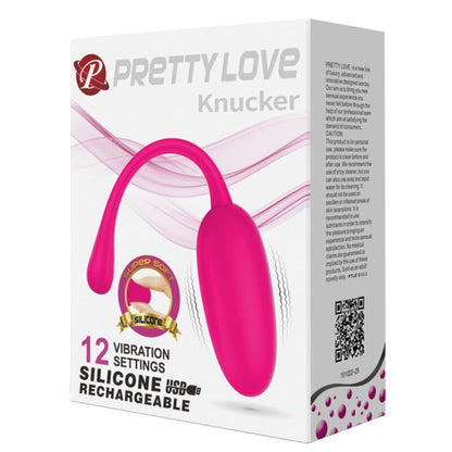 PRETTY LOVE KNUCKER PINK RECHARGEABLE VIBRATING EGG