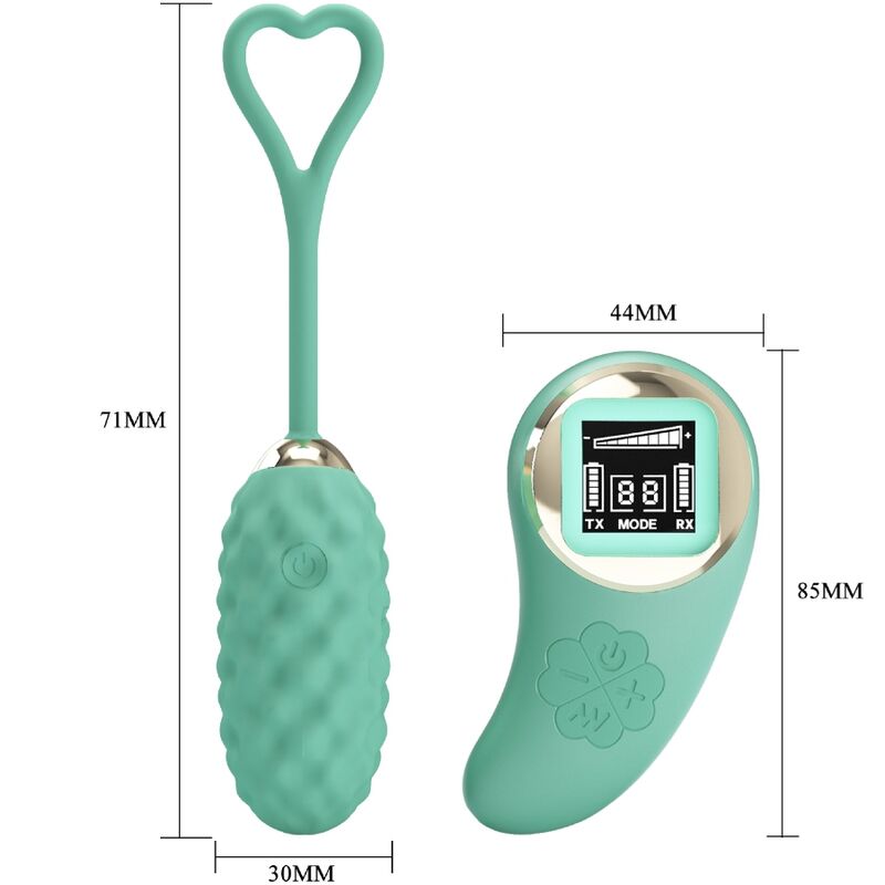 PRETTY LOVE VIVIAN GREEN REMOTE CONTROL VIBRATING EGG