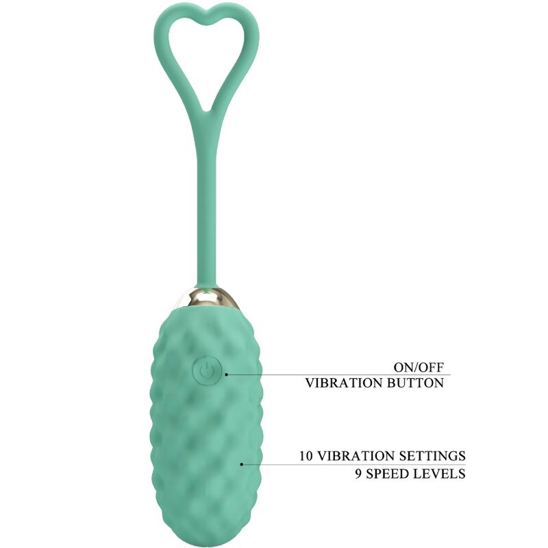 PRETTY LOVE VIVIAN GREEN REMOTE CONTROL VIBRATING EGG