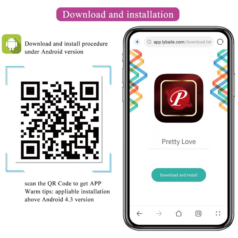 PRETTY LOVE NYMPH VIBRATING EGG APP CONTROLLED PURPLE