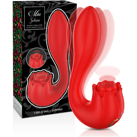 MIA SELENA STIMULATOR VIBRATING TAPPING RED