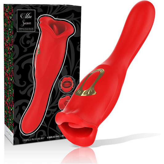 MIA SIENA TRIPLE PLEASURE VIBRATING BITING