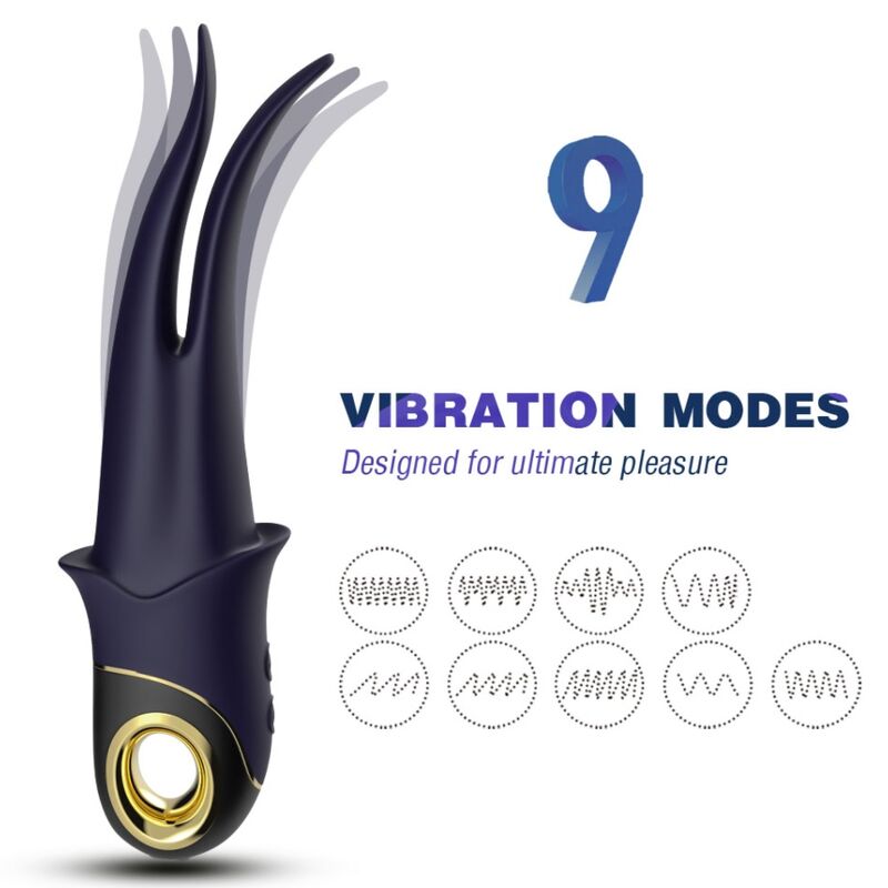 ARMONY SHADOW VIBRATOR DOUBLE HEAD TEASING BLUE