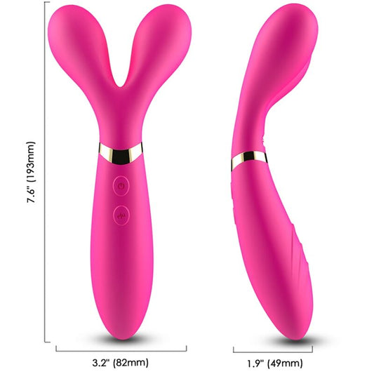 ARMONY Y WAND MASSAGER VIBRATOR DOUBLE HEAD FUCHSIA