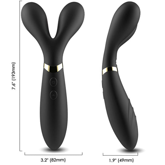 ARMONY Y WAND MASSAGER VIBRATOR DOUBLE HEAD BLACK