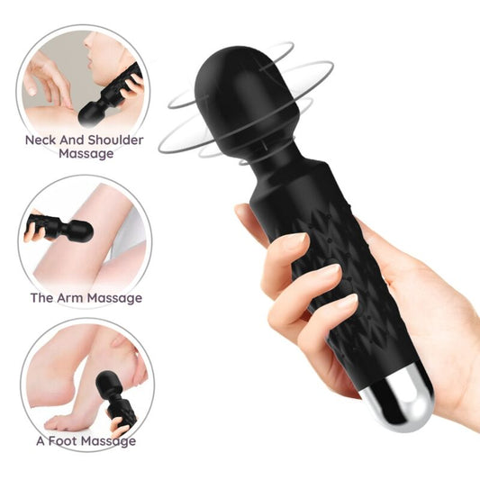 ARMONY POSTMAN MASSAGER VIBRATOR SUPER FLEXIBLE HEAD BLACK