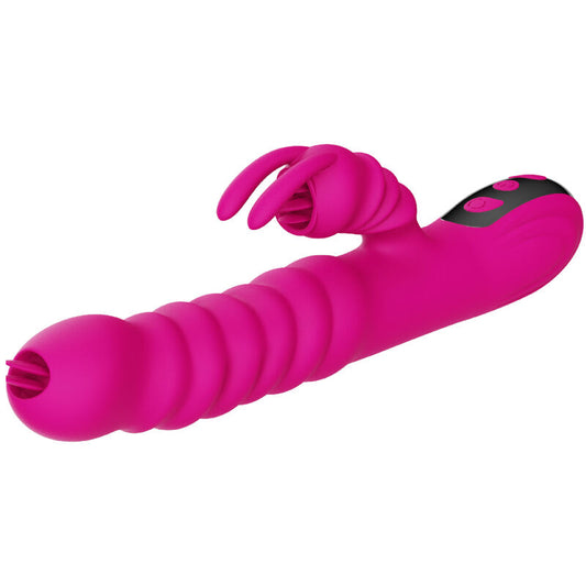 ARMONY RABBIT DOUBLE TONGUE MULTIFUNCTION VIBRATOR FUCHSIA HEAT EFFECT