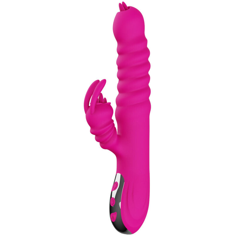 ARMONY RABBIT DOUBLE TONGUE MULTIFUNCTION VIBRATOR FUCHSIA HEAT EFFECT