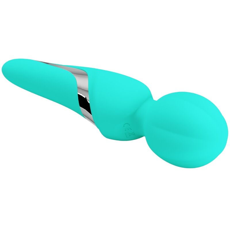 PRETTY LOVE WALTER VIBRATOR WAND AQUA GREEN