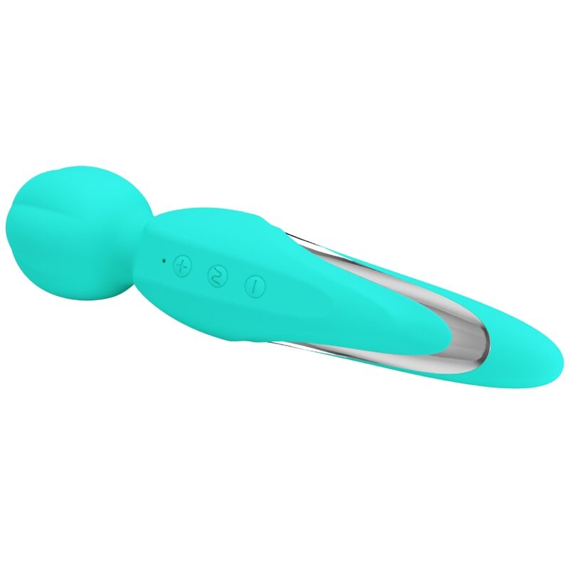 PRETTY LOVE WALTER VIBRATOR WAND AQUA GREEN