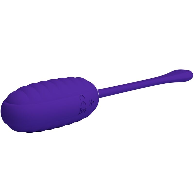 PRETTY LOVE KIRK RECHARGEABLE VIBRATING EGG PURPLE