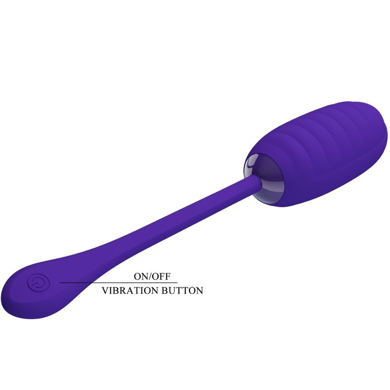 PRETTY LOVE KIRK RECHARGEABLE VIBRATING EGG PURPLE